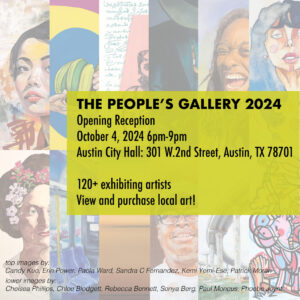 The People's Gallery 2024 Opening Flyer, October 4, 6 p.m.